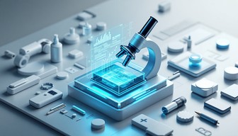 Free Digital Science Evolution Image - Microscope, Holographic ...