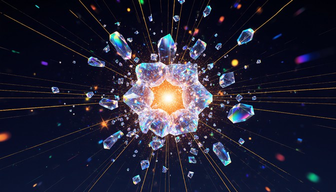 Crystals Exploding Free Crystal Energy Burst Image - Crystal, Explosion, Geometric ...
