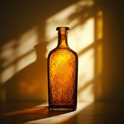 Free Amber Bottle Glow Image - Bottle, Glass, Antique | Download at ...