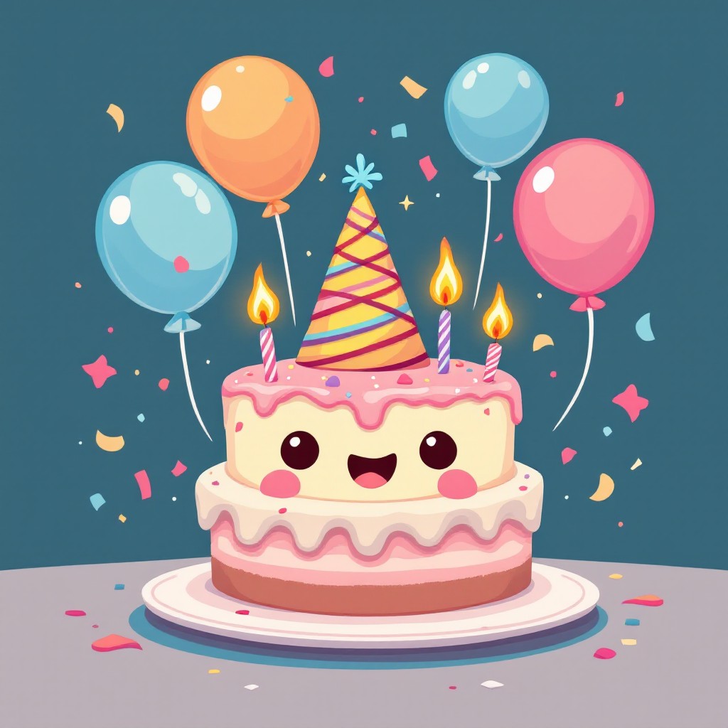 Free Happy Pixel Party Image - Cake, Birthday, Kawaii | Download at ...