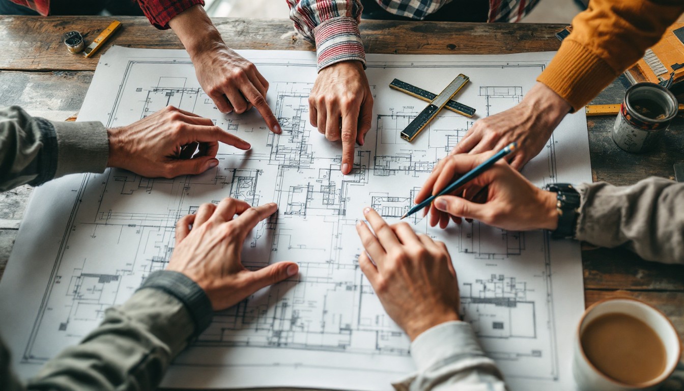 Free Collaborative Design Work Image - Blueprints, Architecture ...