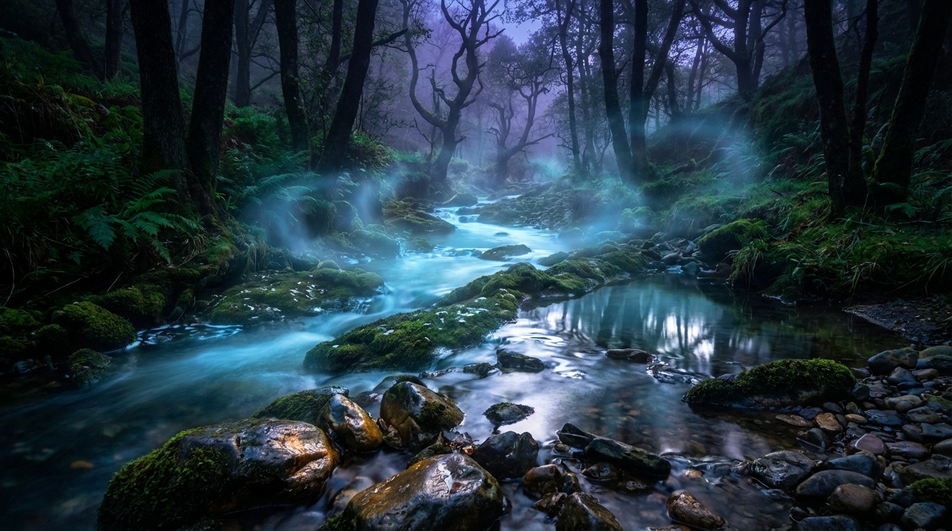 Free Mystical Glowing Stream Image - Forest, Stream, Mystical ...
