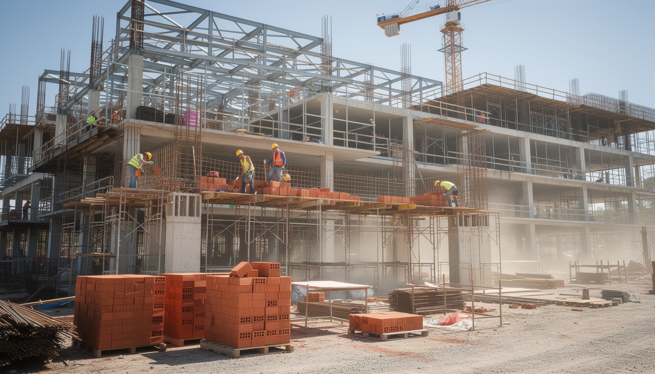 Free Construction Site Progress Image - Construction, Workers, Building ...