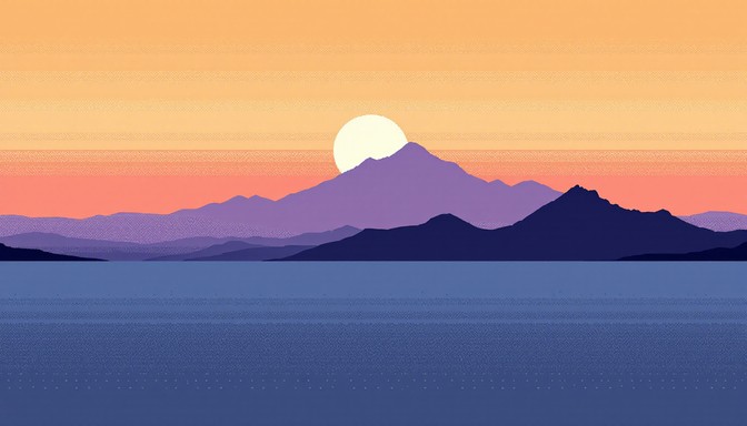 Free Pixel Sunset Serenity Image - Pixel, Pixelated, 8bit | Download at ...