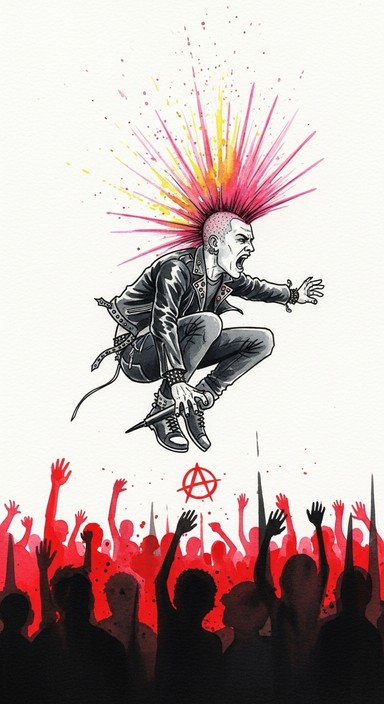 Free Punk Dive Explosion Image - Punk, Mohawk, Watercolor | Download at ...