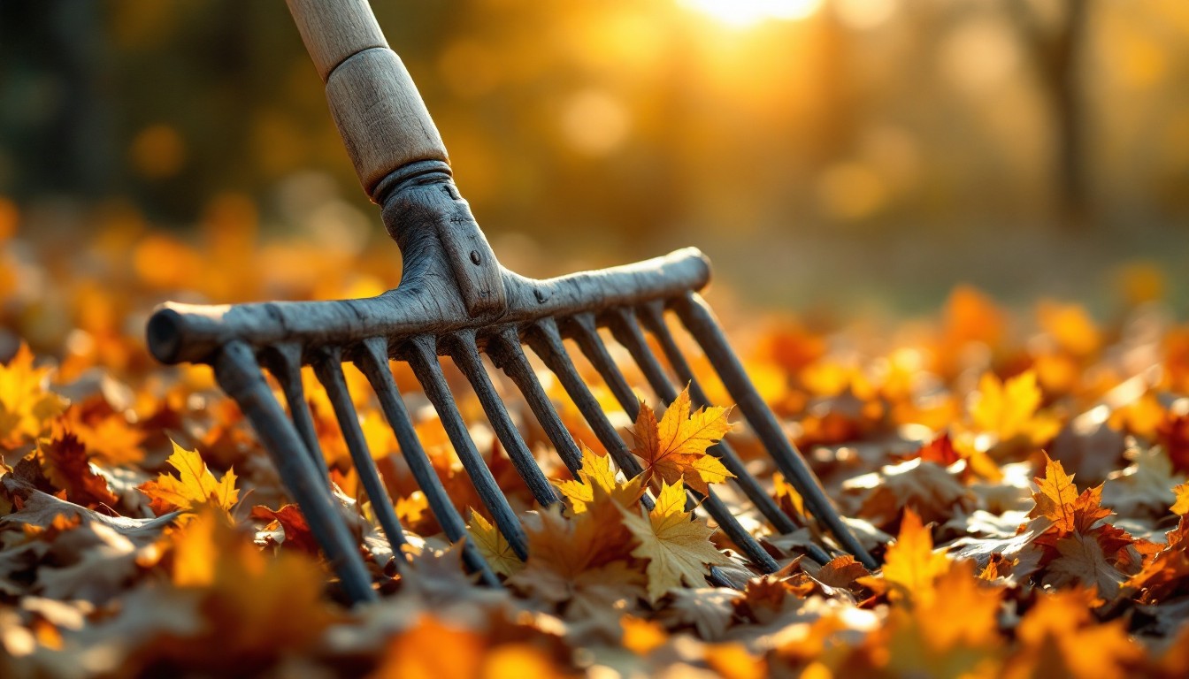 Free Autumn's Golden Rake Image - Autumn, Rake, Leaves | Download at ...