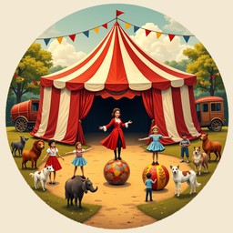 Free Vintage Circus Magic Image - Circus, Vintage, Tent | Download at ...