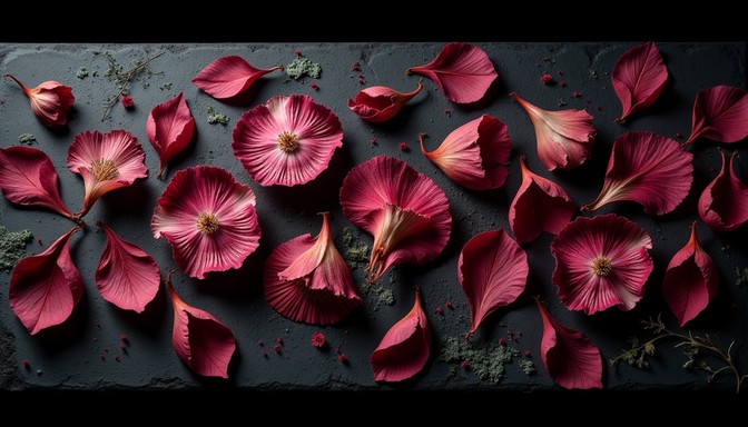 Dramatic Random Images Free Crimson petals scattered Image | Download at StockCake