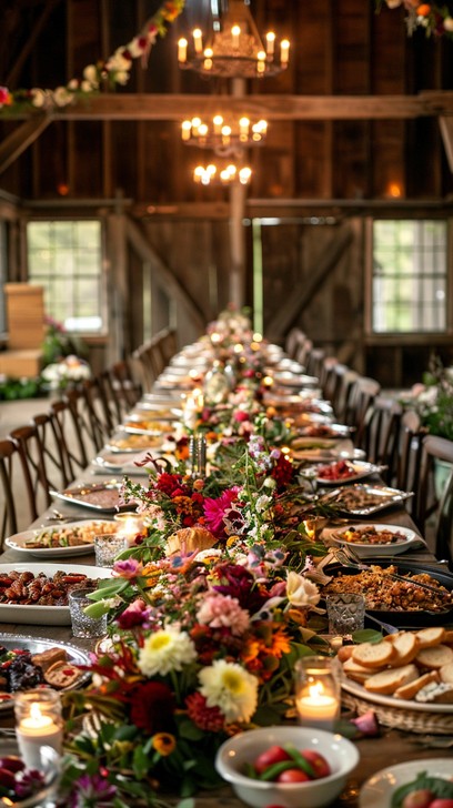 Download Elegant Banquet Setting Image - Banquet, Rustic, Chandelier ...