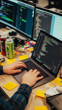 Free Coding Workstation Setup Image - Coding, Programmer, Laptop ...