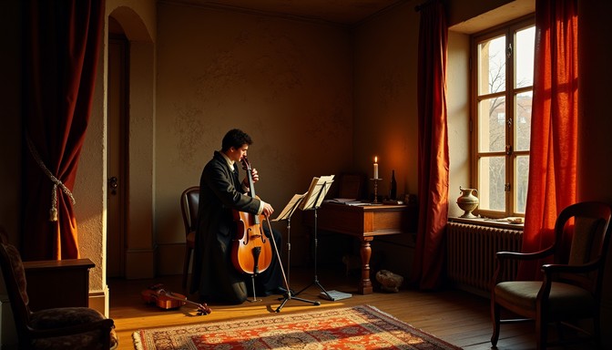 Cello Window Free Cello Serenade Moment Image | Download at StockCake