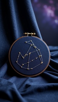 Thread Constellation Free Stellar Thread Art Image - Embroidery, Constellation, Cosmic ...