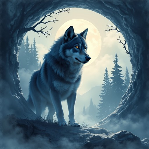 Cool Mist Wolves Free Mystic Wolf Portal Image - Wolf, Moonlight, Mist | Download at ...