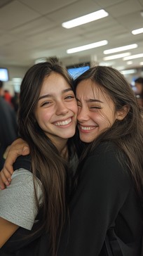 Free Joyful friendly hug Image - Friendship, Affection, Women ...