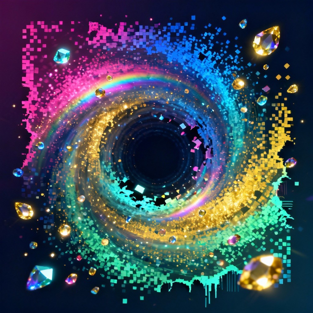 Free Cosmic Pixel Vortex Image - Vortex, Portal, Digital | Download at ...
