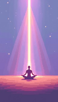 Download Meditation Meets Light Image - Meditation, Spiritual