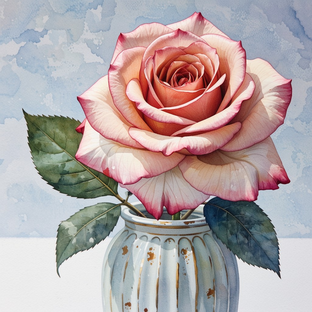 Free Fading Rose Beauty Image - Watercolor, Rose, Flower | Download at ...