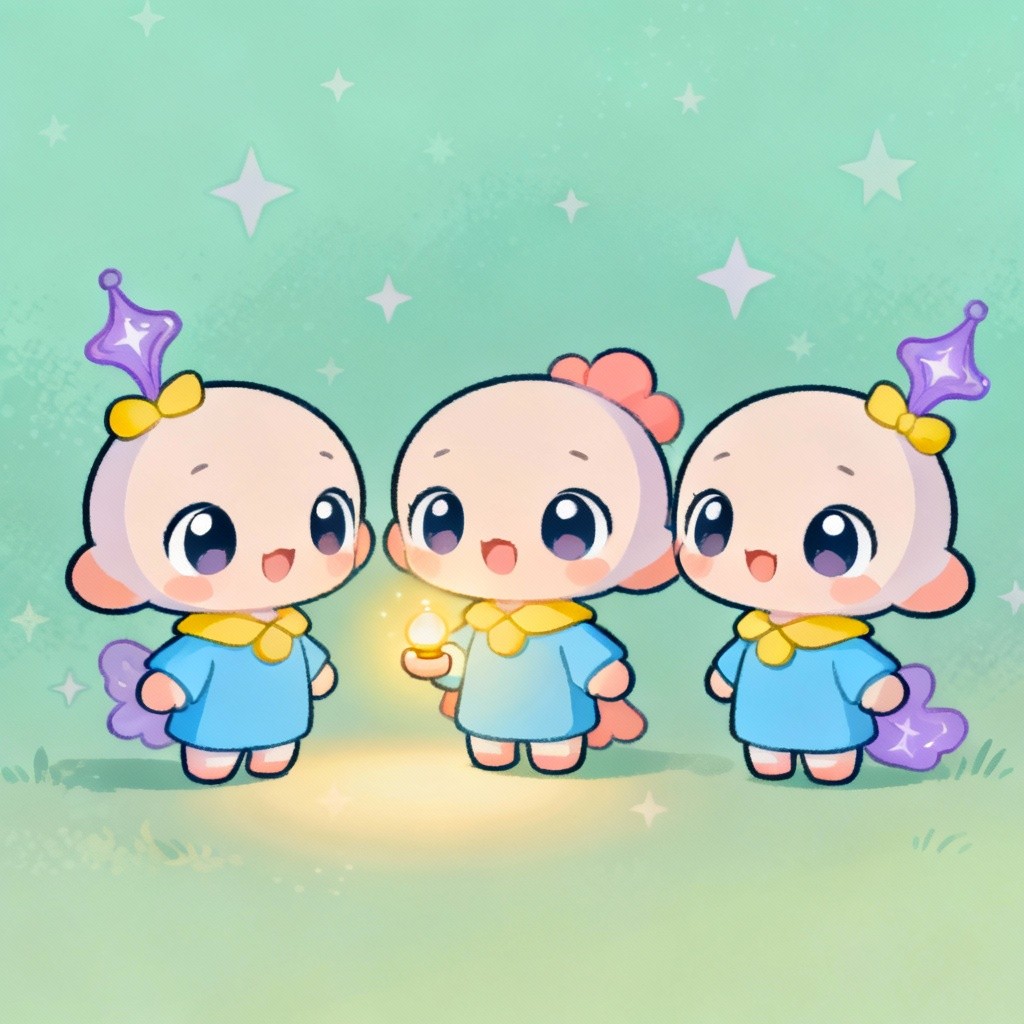 Free Magical Chibi Friends Photo - Chibi, Kawaii, Illustration ...