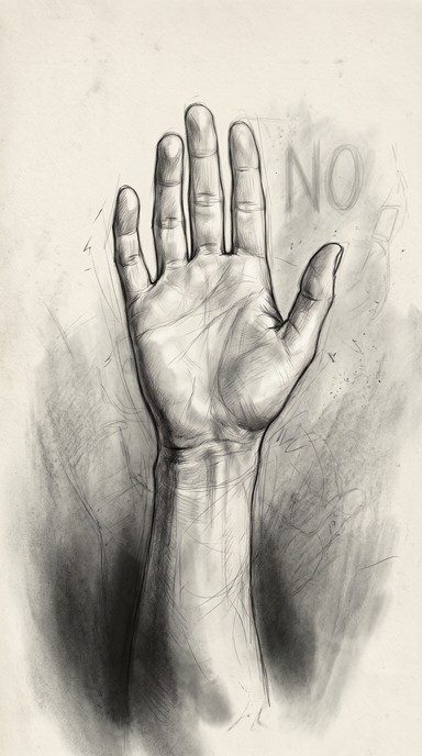 Download Raised Hand Sketch Image - Sketch, Pencil, Graphite | StockCake