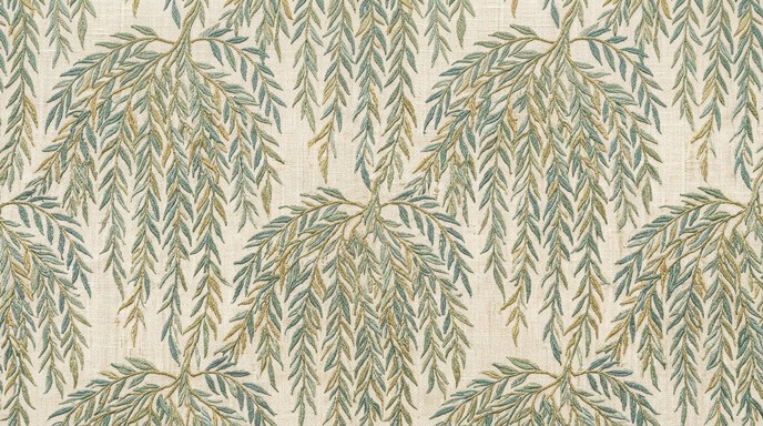 Willow Pattern Textiles Free Woven Willow Tapestry Image - Textile, Pattern, Willow | Download ...