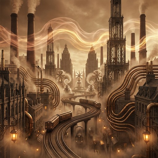 Free Steampunk Rain City Image - Steampunk, Victorian, Cityscape ...