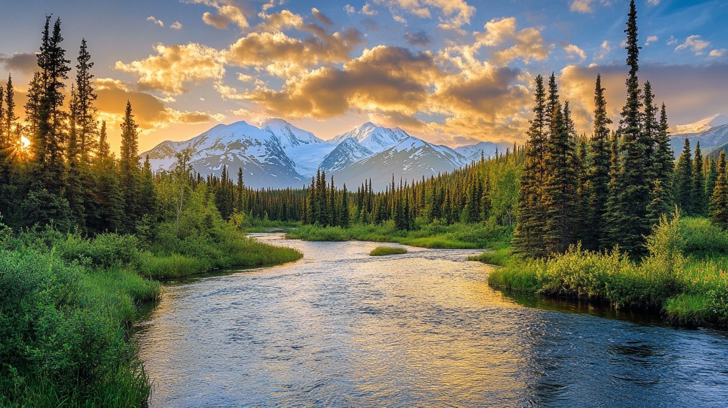 Free Sunset Mountain River Image - Sunset, Mountains, River | Download ...