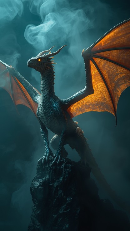 Free Majestic Dragon Emerges Image - Dragon, Fantasy, Mythical ...