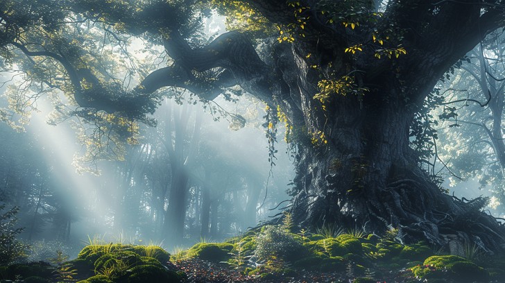 Free Mystical Forest Scene Image - Forest, Mist, Tree | Download at ...