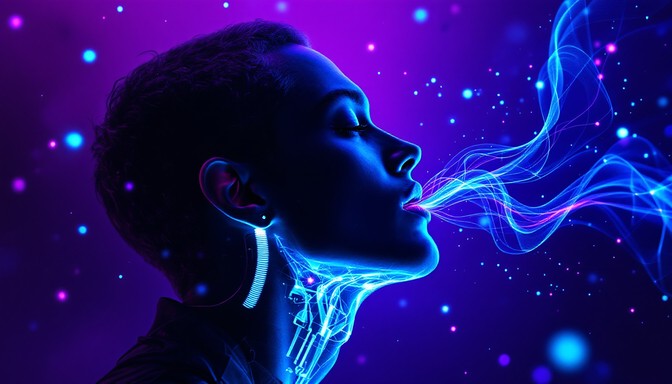 Free Digital Breath Flows Image - Cyberpunk, Neon, Holographic ...