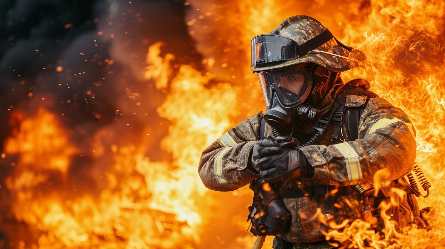 Free Firefighter in Action Image - Firefighter, Hero, Bravery ...