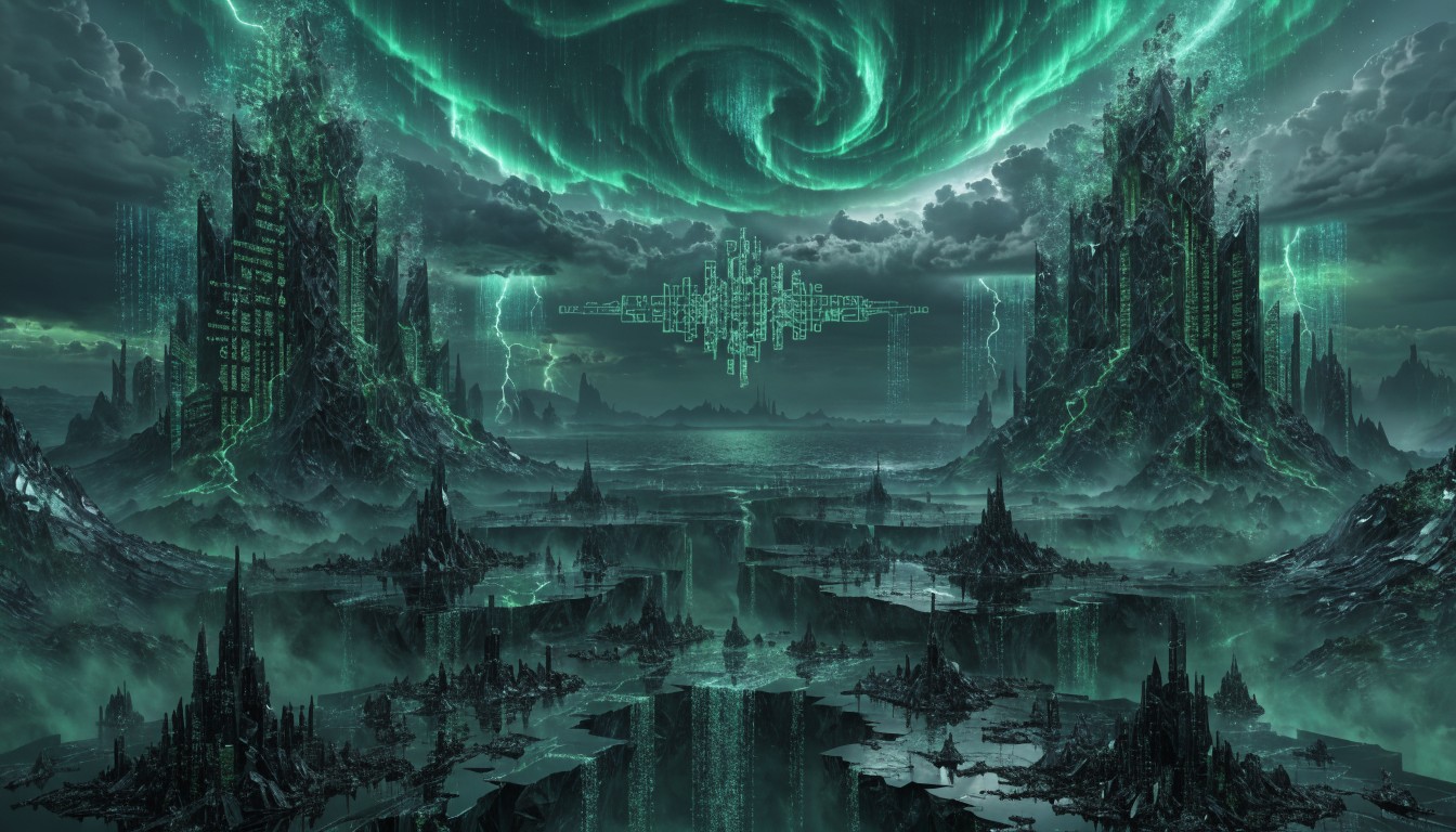 Free Emerald Code Realm Image - Fantasy, Digital, Cyber | Download at ...