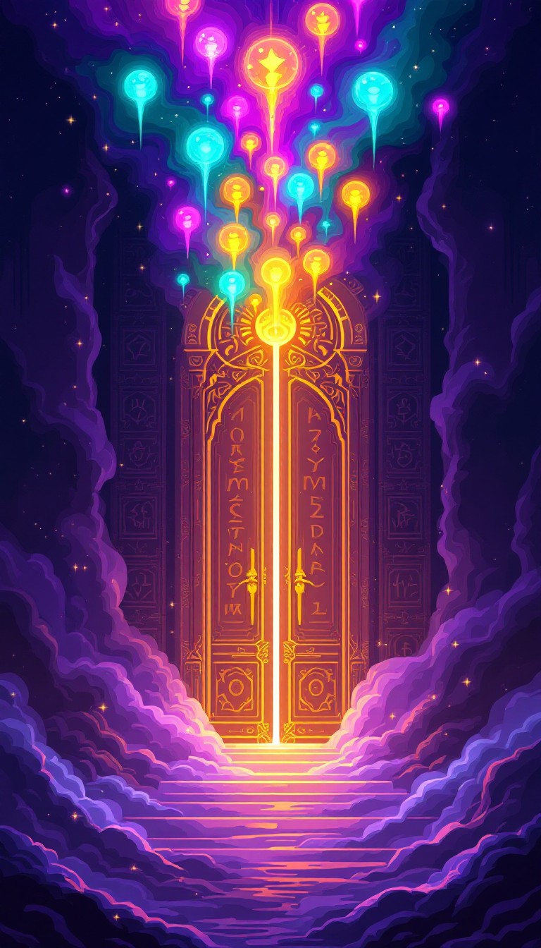 Free Enchanted Pixel Portal Image - Pixel, Art, Doorway | Download at ...