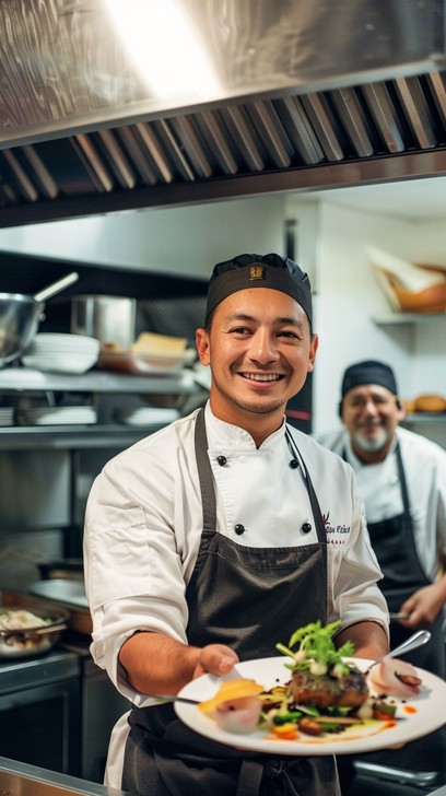 Free Chef presents dish Image | Download at StockCake