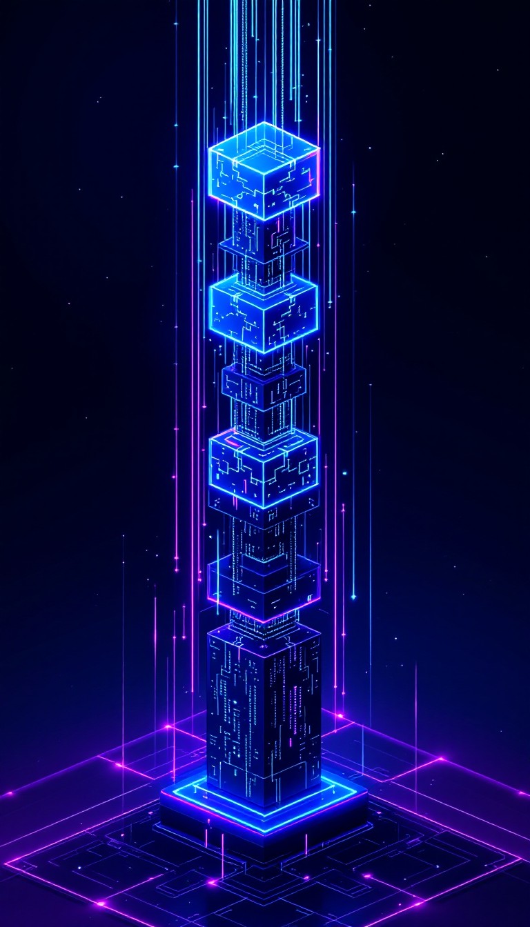 Free Blockchain Tower Rising Image - Blockchain, Cyber, Tower ...