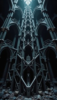Free Gothic Vertical Abyss Image - Gothic, Cathedral, Geometric ...