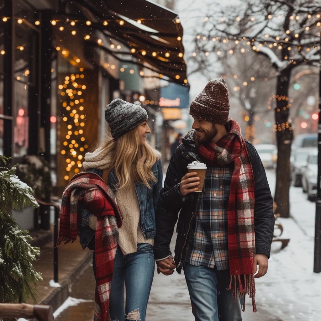 Cold Spring Romantic Free Winter Romance Stroll Photo - Winter, Couple, Romance | Download ...
