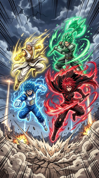 Free Warriors Descend Together Image - Anime, Warriors, Battle ...