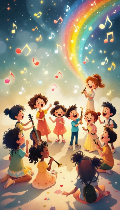 Free Magical Musical Moments Image - Music, Singing, Rainbow | Download ...