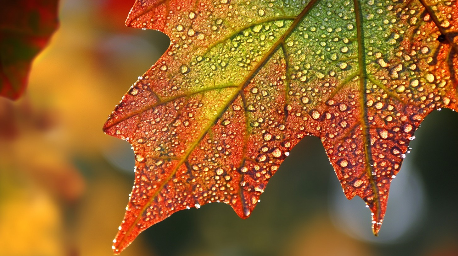 Free Dewy autumn leaf Image - Autumn, Leaf, Dew | Download at StockCake