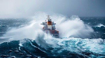 Ship Wave Free Ship Amid Waves Image - Ship, Ocean, Waves | Download at StockCake