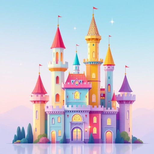 Free Rainbow Castle Illustration Image - Castle, Illustration, Rainbow ...
