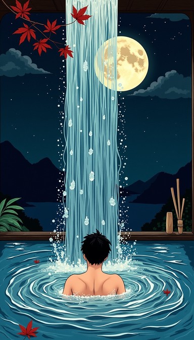 Free Moonlit Bath Ritual Image - Moonlight, Bath, Onsen | Download at ...