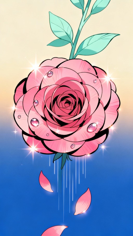 Free Magical Anime Flowers Image - Anime, Flowers, Pink | Download at ...