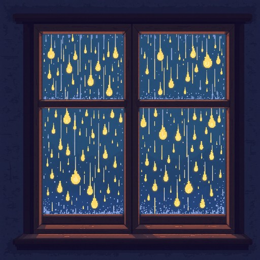 Free Rainy Window View Image - Rain, Window, Pixel | Download at StockCake