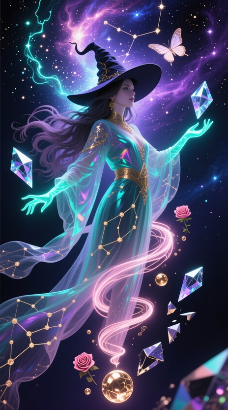 Free Cosmic Witch Magic Image - Witch, Sorceress, Magic | Download at ...