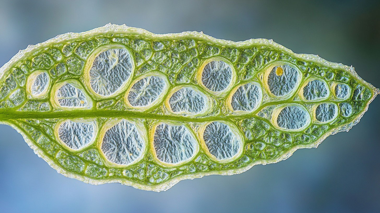 Microscopic Structure Of Vasa Leaf