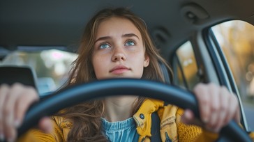 Free Focused driver portrait Image - Woman, Driving, Car | Download at ...