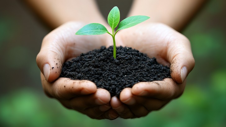 Spedling Free Hands holding seedling Image - Hands, Seedling, Soil | Download at ...