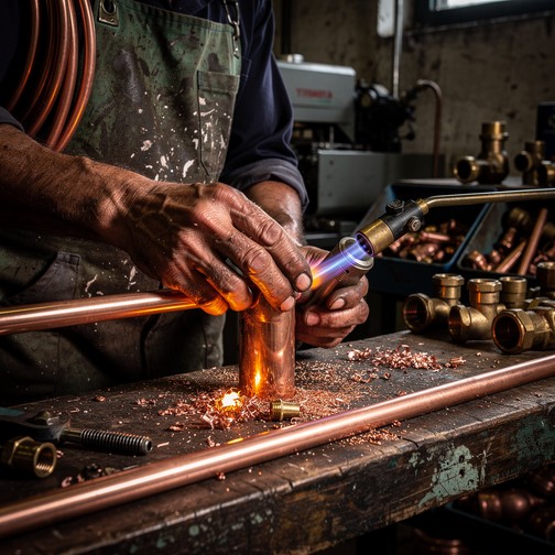 Free Copper Craftsmanship Moment Image - Copper, Craftsman, Metalwork ...