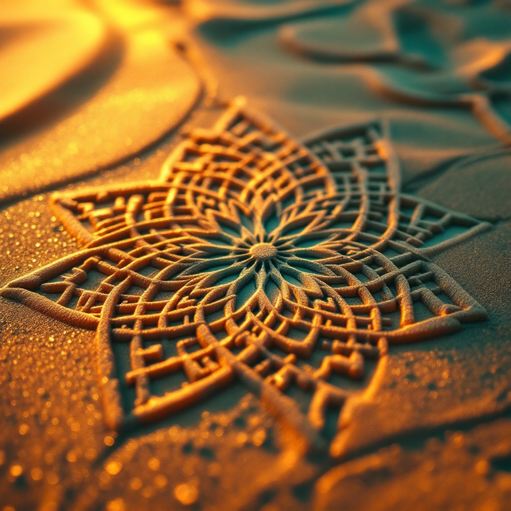 Free Golden Desert Pattern Image - Geometric, Islamic, Arabesque ...